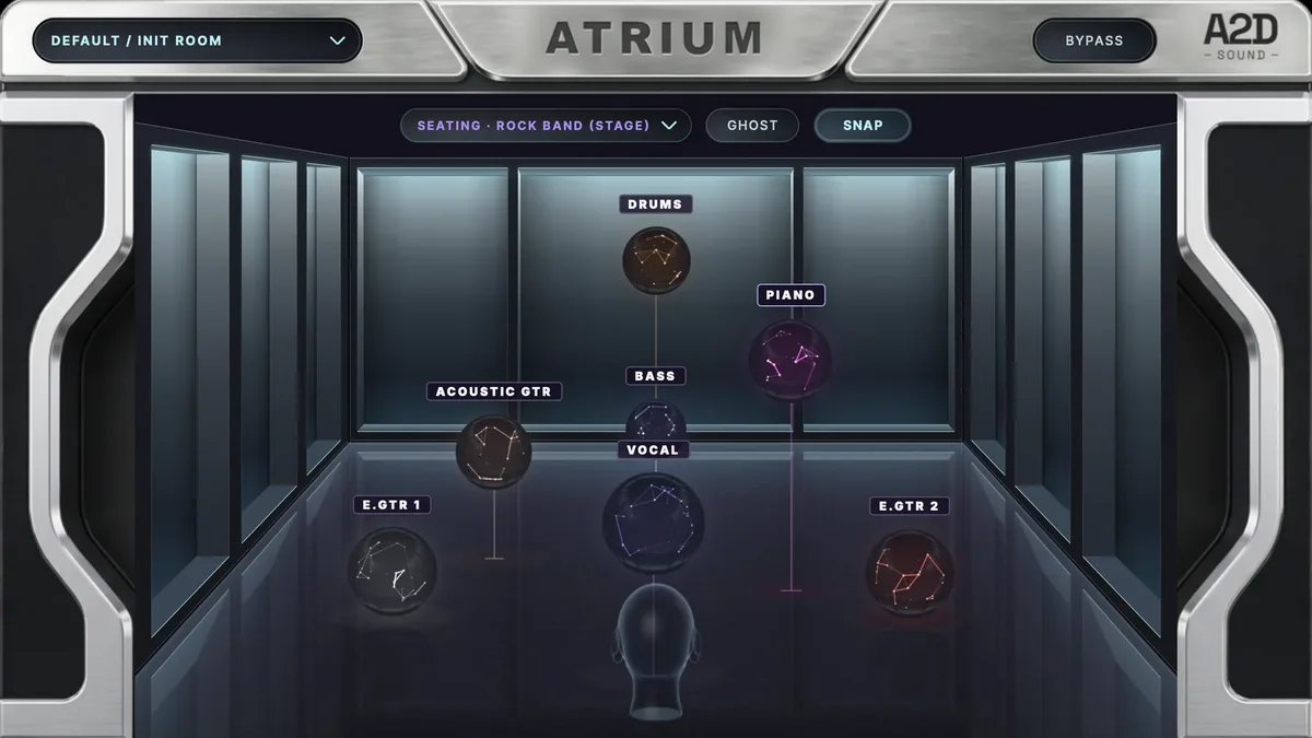 The Atrium plugin: a band placed around a 3D room